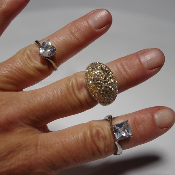 Jewelry - Costume ring set/lot. Size 7 1/2.